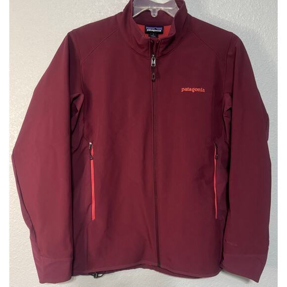 Patagonia Polartec Womens Large Jacket Red Light Coat Hardshell Outdoor Zip Up - Picture 3 of 13